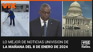 Lo mejor de Noticias Univision de la mañana | Lunes 8 de enero de 2024