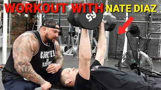 LIFTING WEIGHTS WITH NATE DIAZ