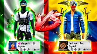 MEXICO VS ECUADOR PVP ENTRE PAÍSES EN FREE FIRE! LES PONGO SALA A DOS VETERANOS! *Muy Epico*