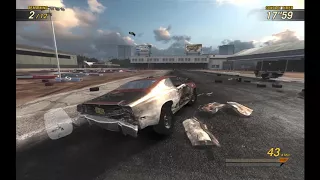 Flatout Ultimate Carnage Gameplay FLATOUT MODE Derby Class GAS STATION DERBY #1