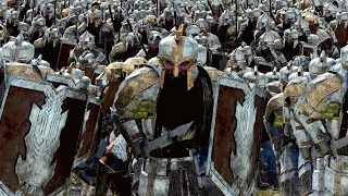 4,000 Iron Hills Dwarves VS 10,000 Gundabad Orcs | Lord Of The Rings Cinematic Battle