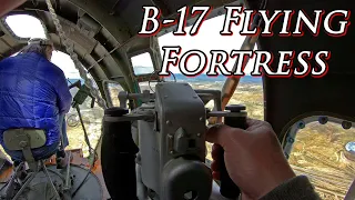 B-17 Flying Fortress. A Day In The Life Of A Flying B17. B-17 (10). Flying Around Rock Springs WY.
