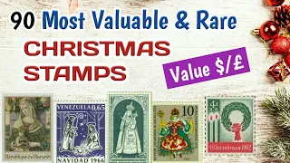 Most Expensive Christmas Stamps Of The World  | Rare Valuable Stamps Value