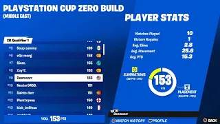 How i qualified for the zero build PlayStation cup on 200 ping!!(Guaranteed money)
