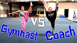 Gymnast VS Coach ABC Gymnastics Challenge| Rachel Marie