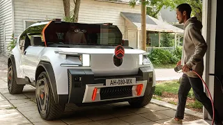 Citroen Oli Concept Pick-up EV - $24,000 Cardboard car of the all-electric future
