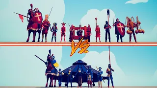 RENAISSANCE TEAM vs MEDIEVAL TEAM With Damage Indicator - Totally Accurate Battle Simulator | TABS