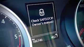 VW Golf MK7 (5G) disable SAFELOCK warning message
