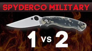 ДВЕ ЛЕГЕНДЫ! Сравниваем Spyderco Military и Spyderco Military 2