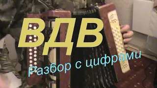 Стоп - кран не нужен тем кто служит в ВДВ! с нотами в цифрах.