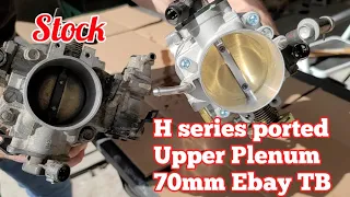 How to port match a 70mm ebay throttle body | h series | Install & test drive