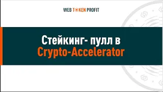 STACKING POOL в Crypto-Accelerator