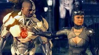 Injustice 2 Сюжетная кампания 07 Женщина кошка и Киборг Взлом с проникновением