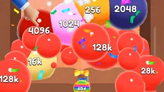 👹 HIDE BALL - draw to smash 🆚 Jelly 2048 puzzle merge 2048 Gameplay new update