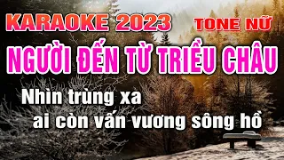 NGƯỜI ĐẾN TỪ TRIỀU CHÂU Karaoke Nhạc Sống Tone Nữ I Karaoke Lâm Hiền