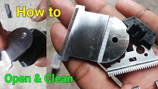 How to open & clean kubra hair trimmer blade | Assembling of trimmer blade