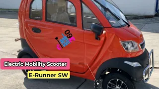 E-Runner SW Enclosed Heated/Air Conditioned Electric Mobility Scooter|| Features, and Full Specs