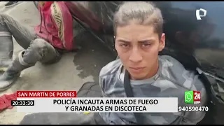 SMP: Capturan a delincuentes extranjeros con armas y granadas