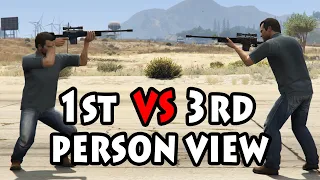 1st person VS 3rd person (GTA V)