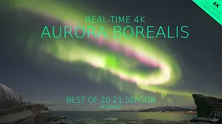 REAL-TIME AURORA 4K - Best of 20'-21' season NORWAY - 4K Relaxation Compilation