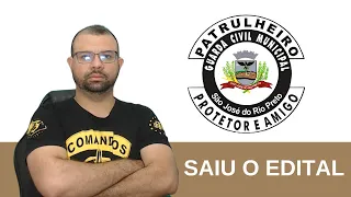 SAIU O EDITAL DO CONCURSO GCM SÃO JOSÉ DO RIO PRETO SP 2024