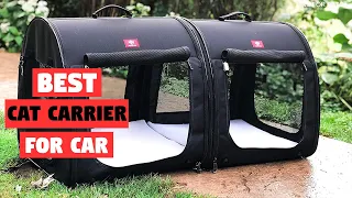 Top 7 Best Cat Carrier for Car [Review] - Two Door/4 Sides Expandable Cat Carrier for Car [2023]