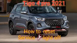 How to resat service light  chery tiggo 4 pro