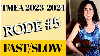 Rode Violin Etude no. 5 | TMEA 2023-2024 (Fast/Slow)