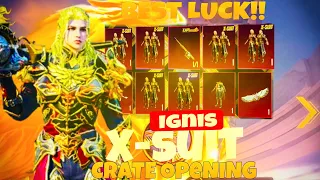 LUCKY😱IGNIS X-SUIT CRATE OPENING PUBG FREE X-SUIT😍