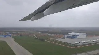 Takeoff from Minsk in a Motor Sich An-74