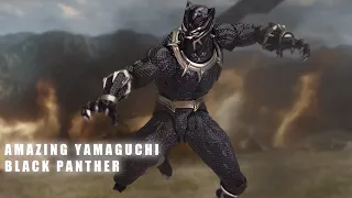 REVIEW : Amazing Yamaguchi Black Panther | Revoltech | Kaiyodo | Marvel | Unbox