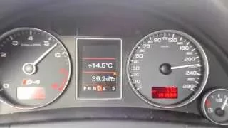 Audi S4 B7 Avant 0-100 0-265 kmh 4.2 V8 Tiptronic Acceleration with 235/40R18 tires