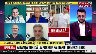 Medicii Adrian Marinescu şi Horia Roşianu, ultime detalii despre starea lui Piersic