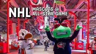 NHL Mascots All-star Introductions at All-Star weekend in Toronto #hockey #nhl