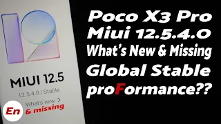 Xiaomi Poco X3 Pro | Official MIUI 12.5.4 | Global Stable | What's New, Missing & Performance