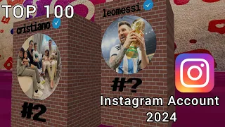 Top 100 Most Followed Instagram Account 2024 / 3D Comparison