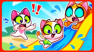 Baby Cat, Be Careful In The Pool!💦 Safety Rules for Kids🌟 Toddler Cartoon by Purr-Purr Stories