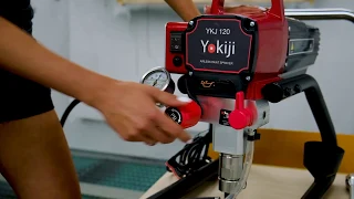 Эксплуатация YOKiJi 120 - аппарат окраски в работе