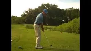 Set up close to ball to lead with your hands