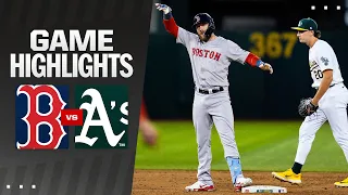 Red Sox vs. A's Game Highlights (4/1/24) | MLB Highlights