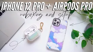 iPhone 12 Pro and Apple AirPods Pro Unboxing, Set Up, and Accessories