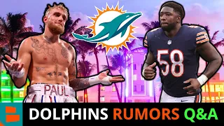 Jake Paul Pulls Up To Dolphins Practice! + TRADE For Roquan Smith? Miami Dolphins Rumors Q&A