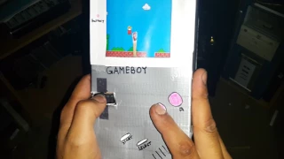 Cardboard Gameboy - Super Mario bros level 1