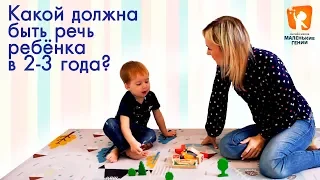 Речь ребенка в 2 - 3 года.