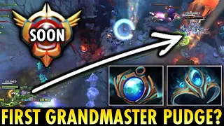 ZIPFILE TRY THE MAX RANGE HOOK!! FIRST GRAND MASTER TIER PUDGE DOTA 2??? | GENIUS PUDGE