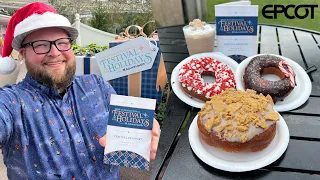 EPCOT Festival Of The Holidays | Trying 34 Food Items & Holiday Cookie Stroll | Disney World