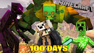 Survived 100 Days in *MUTANT ZOMBIES WORLD* In Minecraft [HINDI] | DeadZilla