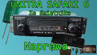 UNITRA Safari 6 - naprawa radia samochodowego ze śmietnika [P.C.T.Ś.]