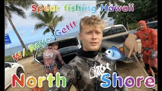 SPEARFISHING HAWAII !! Hitting depths W/ RoyceGetIt | Parrot fish CATCH AND COOK!