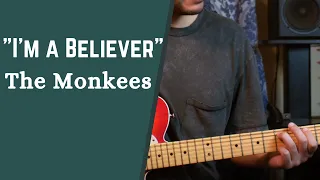 How To Play "I'm a Believer" by The Monkees - Easy Guitar Song Lesson For Beginners